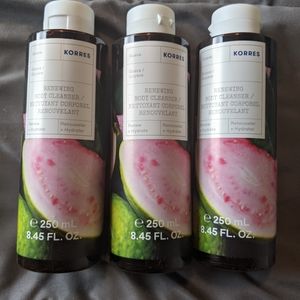 NWT KORRES Shower Gel Trio